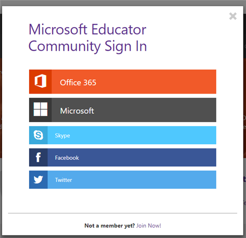 Microsoft Educator Community Sign In 