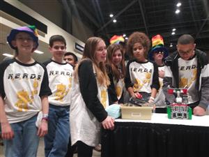 Geekwire ready for the robot 