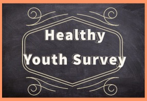  Blackboard with text Healthy Youth Survey