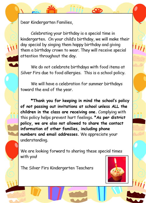 Birthday letter