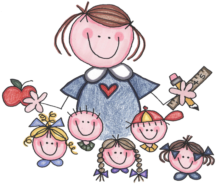 teacher with kids 