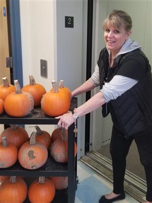 Nancy and the pumpkins 