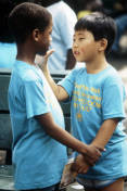 Two boys talking Two boys talking