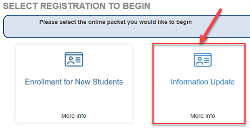 Photo of Info Update form