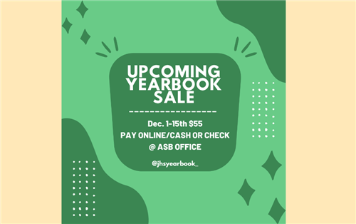 yearbooks on sale Dec1-15