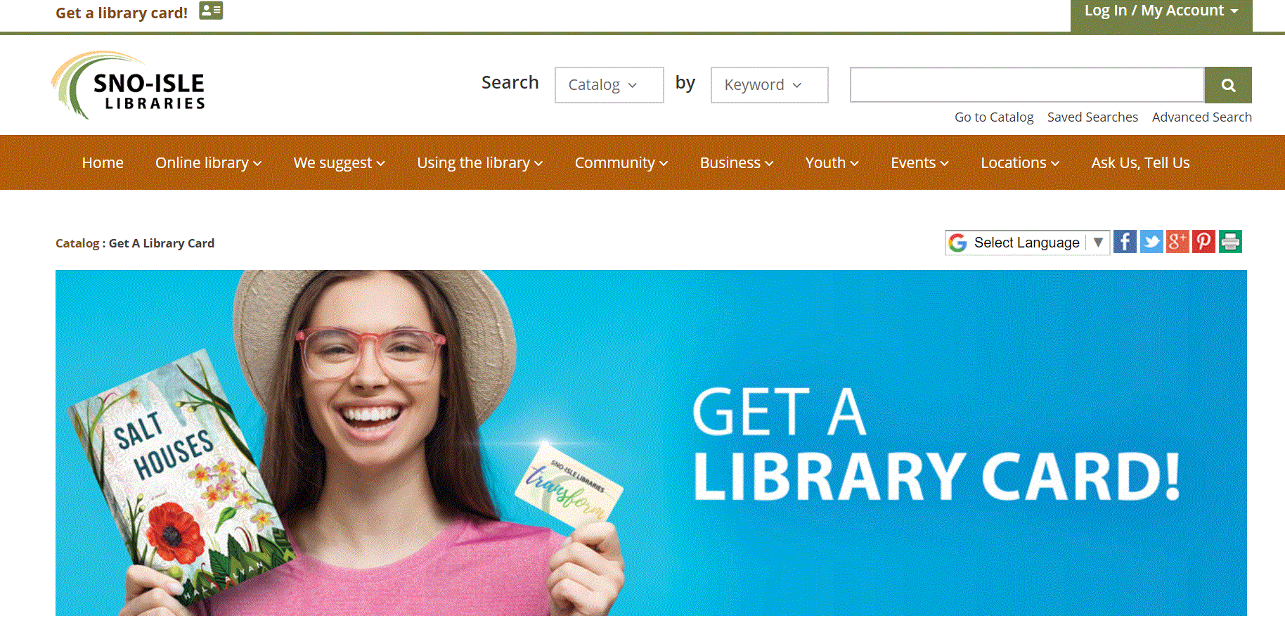 Sno Isle Library Card 