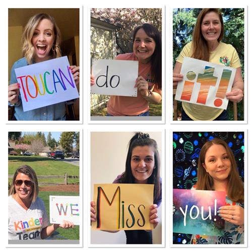 The Kindergarten Teacher's miss you! 