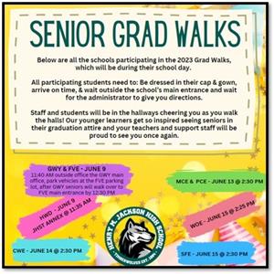 grad walk flyer