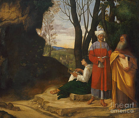 Three Philosophers, Giorgione, 1509 (Located Kunsthistorisches Museum in Vienna)
