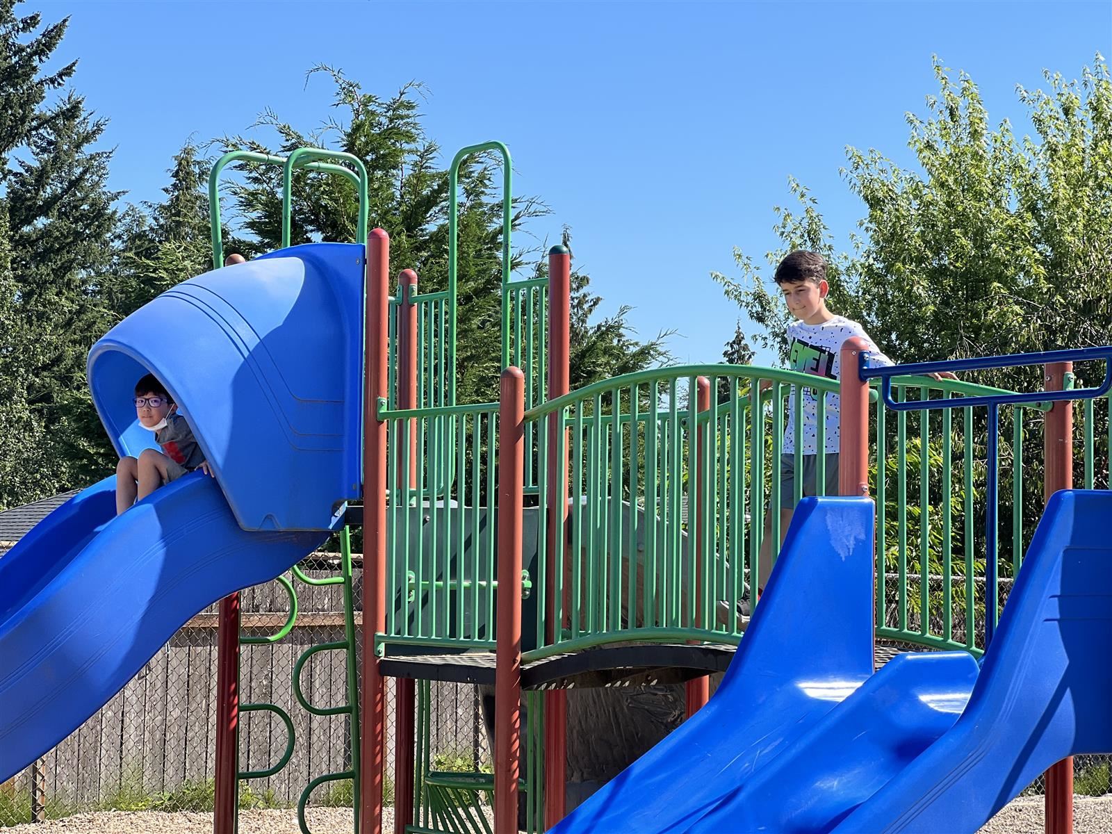 kids on playground