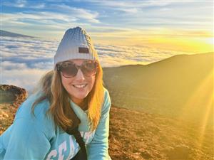 Mrs. Storms on Mauna Kea