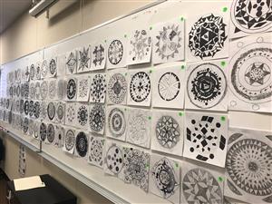 black and white radial symmetry masterpieces 