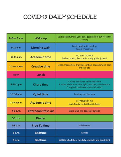 Home Learning Schedule 