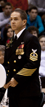 Chief Crosby in Service Dress Uniform 