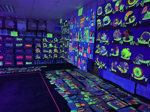 Cedar Wood Student Glow Art Show (2024)